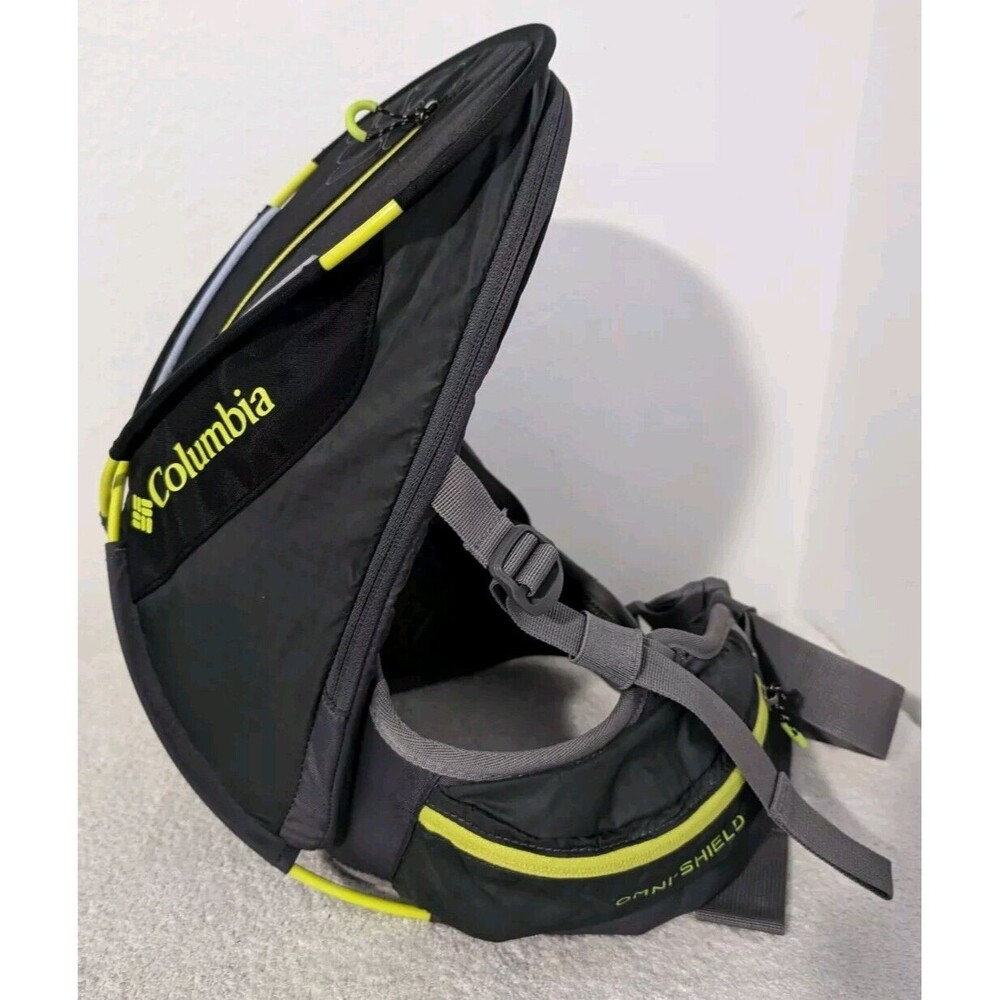 Columbia Lobex Lumbar Backpack Float Running Hiking Camping Travel Yellow Black